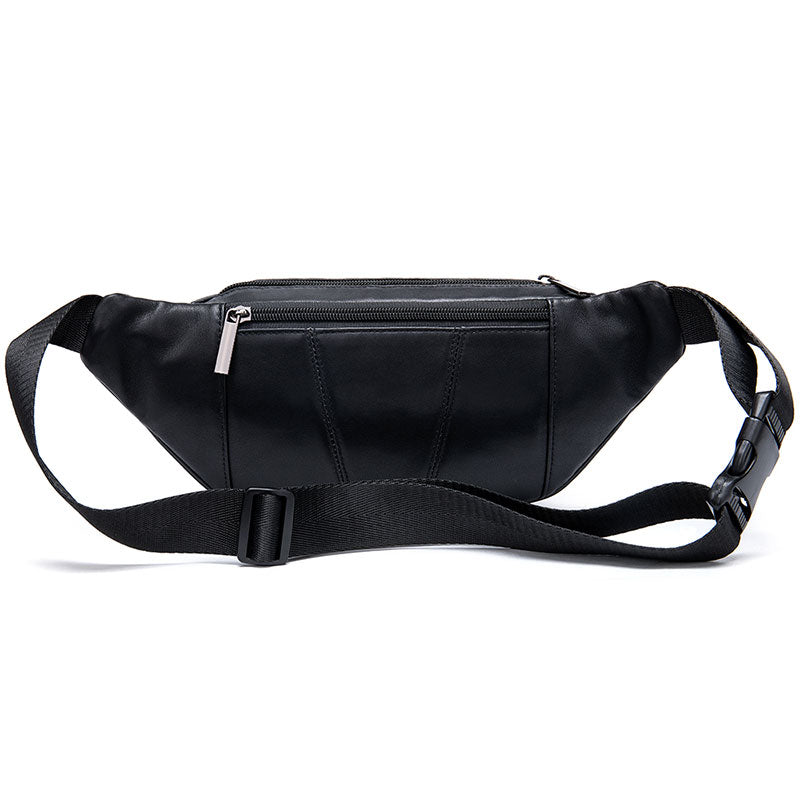 Black leather fanny pack and crossbody bag – CASUPO