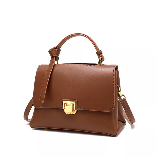 Leather Satchel Top Handle Bag