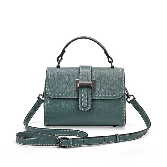 Leather Satchel Top Handle Bag