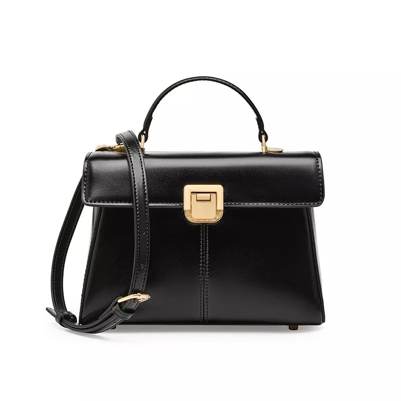 Leather Satchel Top Handle Bag