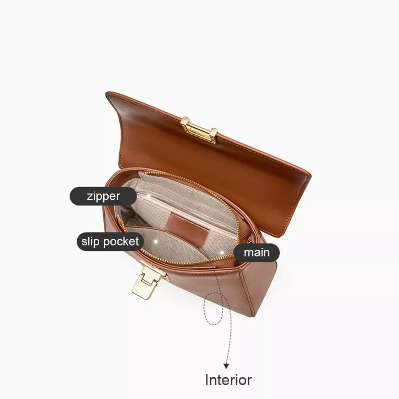 Leather Satchel Top Handle Bag