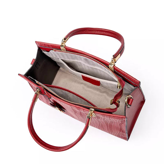 Leather Satchel Top Handle Bag