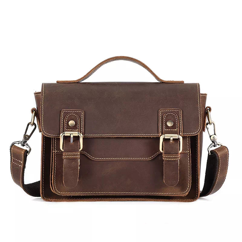 Men's Small Leather Satchel Bag