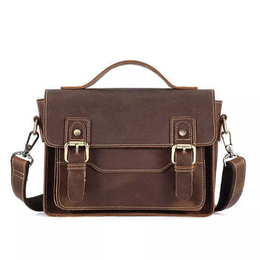 Men's Satchel Bag Small Leather Crossbody Bag – Luke Case