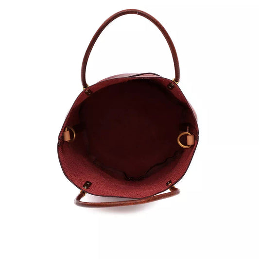 Vegetable Tanned Leather Mini Crossbody Tote Bag