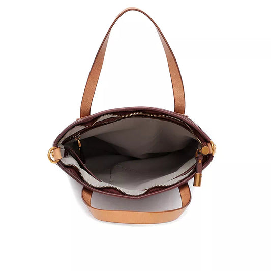 Vegetable Tanned Leather Mini Crossbody Tote Bag