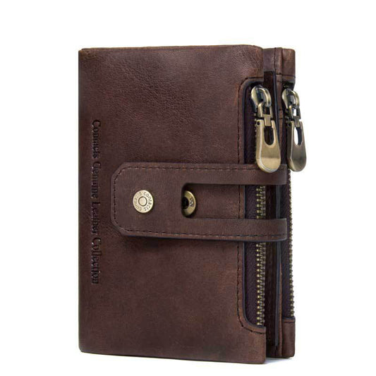 Men's Leather Bi-Fold Wallet