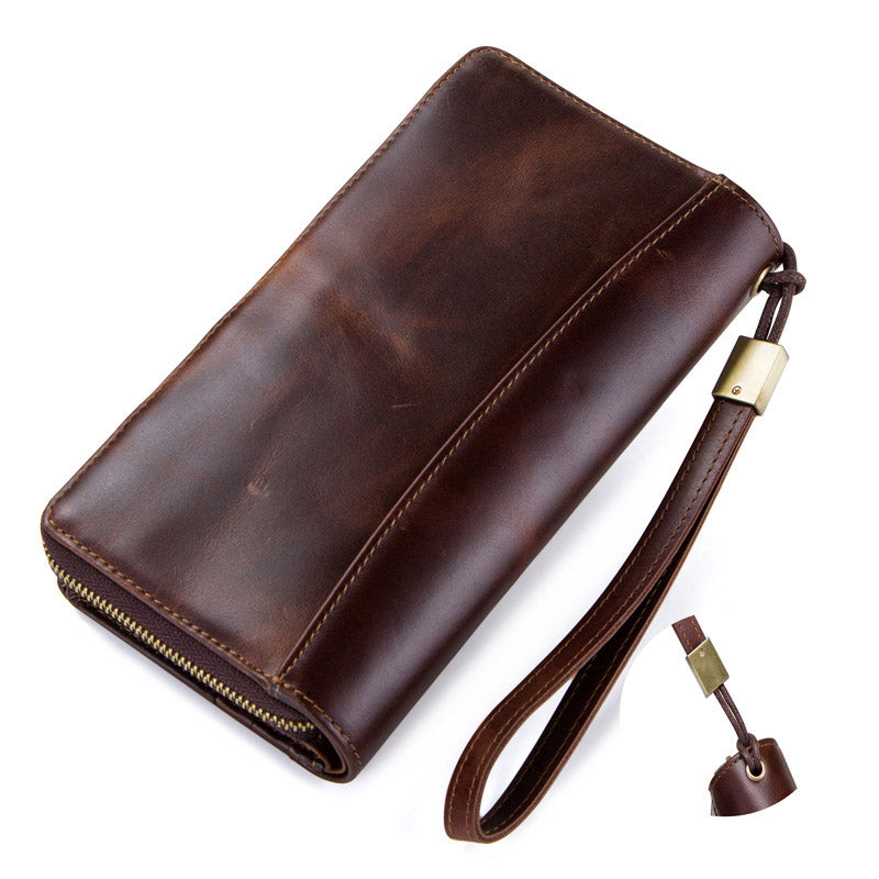 Men's Leather Wristlet Wallet