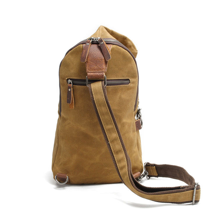 Waxed Canvas Crossbody Bag Men Shoulder Bag Crossbody Bag 