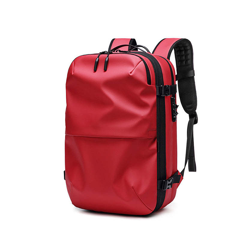Men's Travel Backpack Expandable Carry on Backpack, Red / 17 Laptop