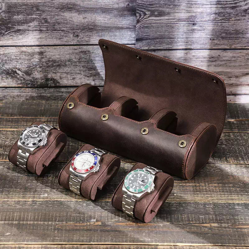 Custom Louis Vuitton & Gucci 3 Watch Roll ( NOT FOR SALE