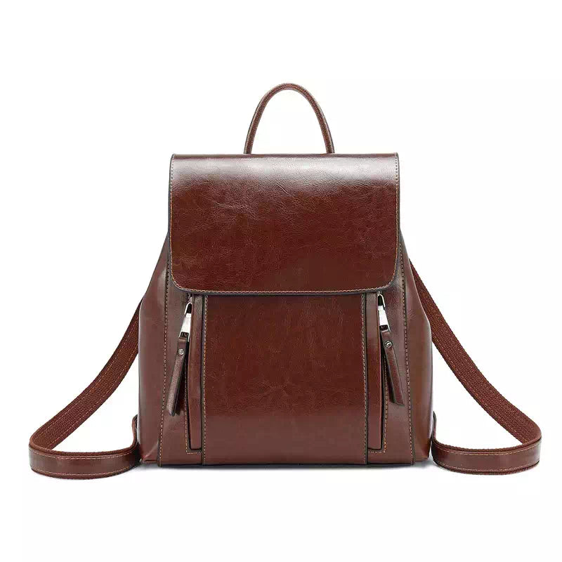 Women's Leather Convertible Backpack Purse