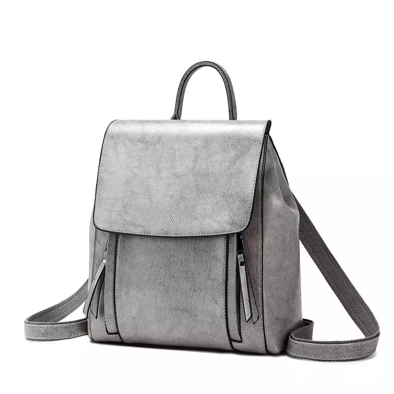 Women's Leather Convertible Backpack Purse