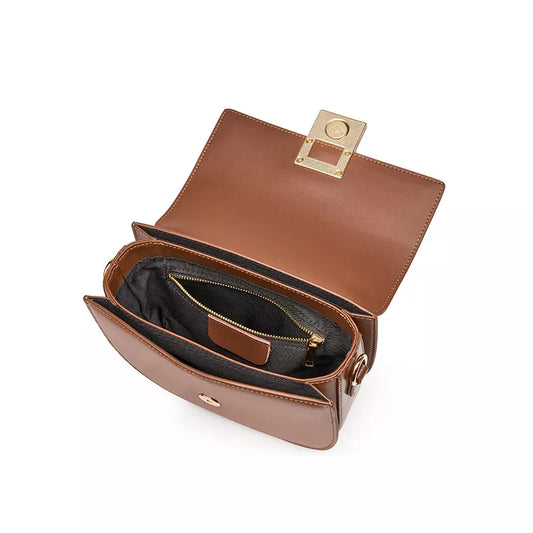 Leather Crossbody Saddle Bag