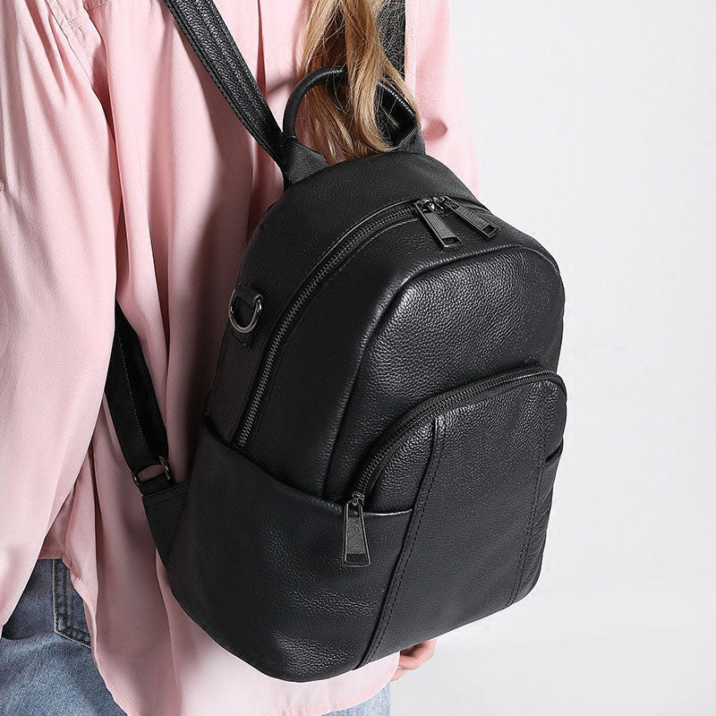 Women's Leather Backpack Convertible Shoulder Bag