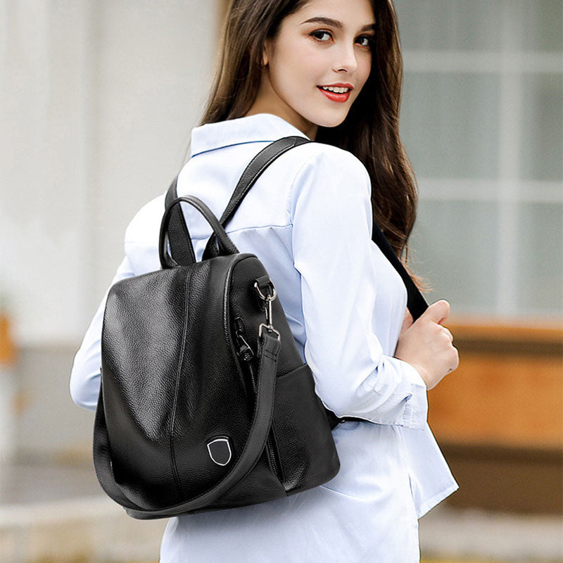 Women's Leather Backpack Purse Convertible Shoulder Bag
